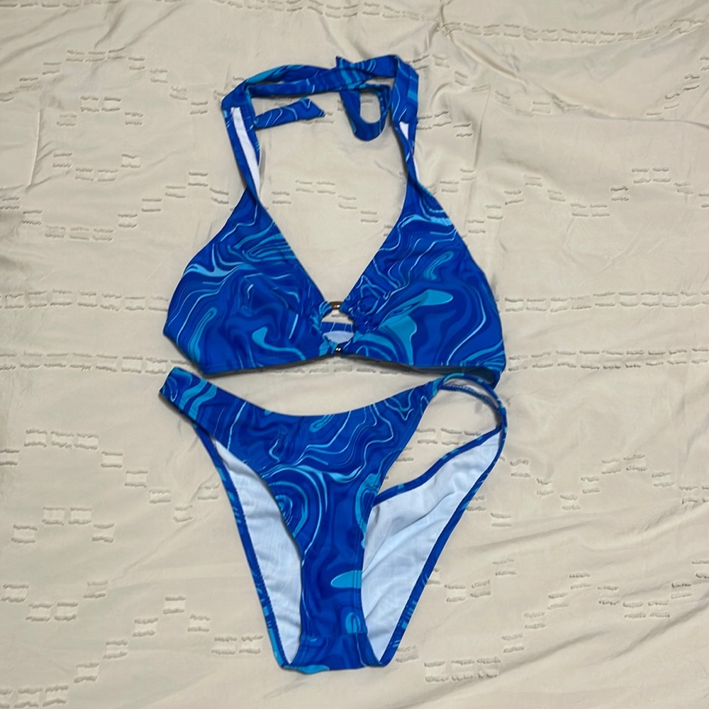Blue bikini